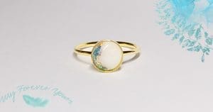 Gold breastmilk ring Gold plated breastmilk ring breastmilk ring